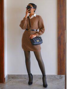 Sweater dress outfit - final days