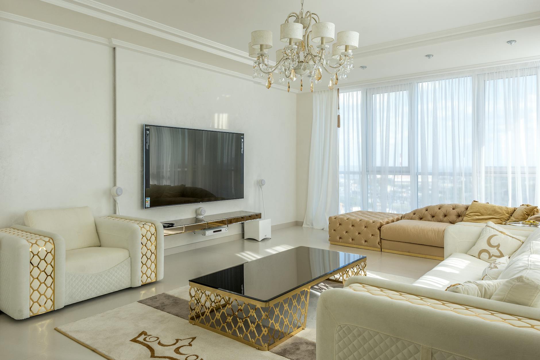 What are the real luxuries of life? - luxury living room with modern light furniture